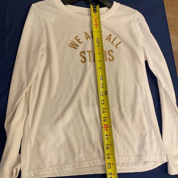 DIP Crewneck Long-sleeve Shirt Cream Print LARGE 12-14 - Picture 4 of 4